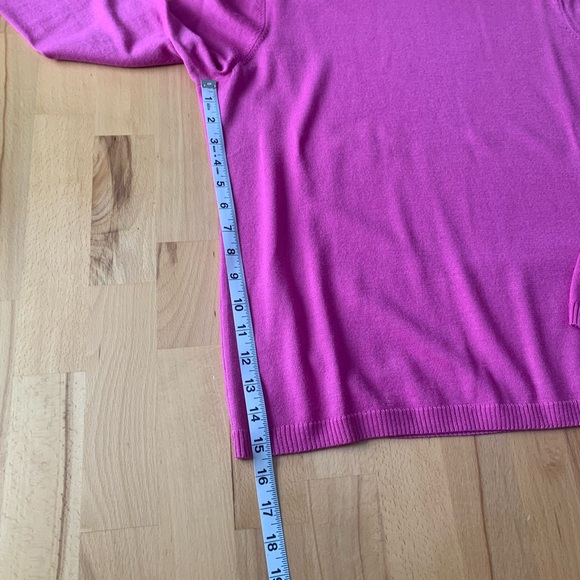 Pendleton pink turtleneck pink sweater 100% merino wool size XL - Picture 10 of 15